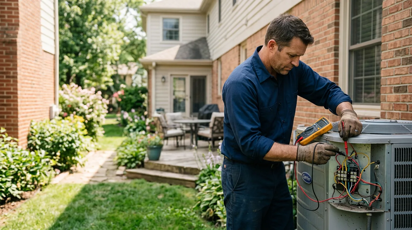 HVAC technician working near Toomsuba, MS